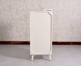 Bengaluru Solid Wood Tall Five Drawer Chest of Drawers - Sideboard - Furniselan - Frosty-White
