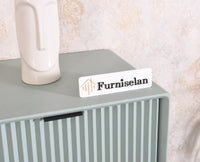 Bengaluru Solid Wood Tall Five Drawer Chest of Drawers - Sideboard - Furniselan - Silt-Green