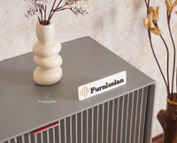 Bengaluru Solid Wood Three Door Sideboard Cabinet Furniselan-Cool-Grey