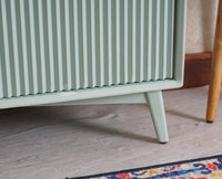 Bengaluru Solid Wood Three Door Sideboard Cabinet Furniselan-Silt-Green
