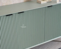Bengaluru Solid Wood Three Door Sideboard Cabinet Furniselan-Silt-Green