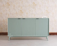 Bengaluru Solid Wood Three Door Sideboard Cabinet Furniselan-Silt-Green