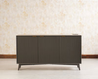 Bengaluru Solid Wood Three Door Sideboard Cabinet Furniselan-Slate-Grey