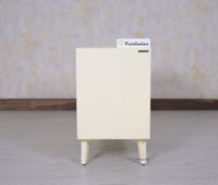 Bengaluru Solid Wood Three Drawer Chest of Drawer - Sideboard - Furniselan Frosty-White