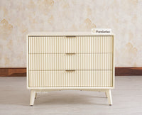Bengaluru Solid Wood Three Drawer Chest of Drawer - Sideboard - Furniselan