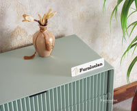 Bengaluru Solid Wood Three Drawer Chest of Drawer Furniselan Silt-Green