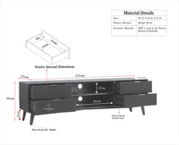 Bengaluru Solid Wood TV Cabinet Four Drawer - Tv Cabinet - Furniselan
