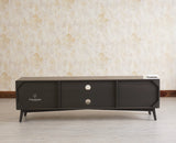 Bengaluru Solid Wood TV Cabinet Four Drawer Furniselan Slate-Grey