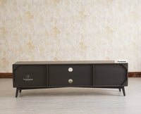 Bengaluru Solid Wood TV Cabinet Four Drawer Furniselan Slate-Grey