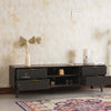 Bengaluru Solid Wood TV Cabinet Four Drawer Furniselan Slate-Grey
