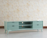 Bengaluru Solid Wood TV Cabinet Four Drawer Furniselan - Silt Green