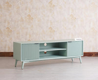 Bengaluru Solid Wood TV Cabinet Two Door Furniselan - Silt-Green