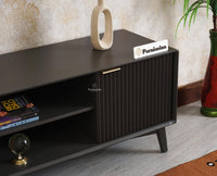 Bengaluru Solid Wood TV Cabinet Two Door - Tv Cabinet - Furniselan-Slate-Grey