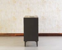 Bengaluru Solid Wood Two Door and Three Drawer Sideboard Cabinet - Sideboard - Furniselan Slate-Grey