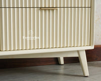 Bengaluru Solid Wood Two Door and Three Drawer Sideboard Cabinet - Sideboard - Furniselan