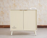 Bengaluru Solid Wood Two Door Cabinet Sideboard - Sideboard - Furniselan Frosty White