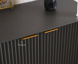 Bengaluru Solid Wood Two Door Cabinet Sideboard - Sideboard - Furniselan-Slate-Grey