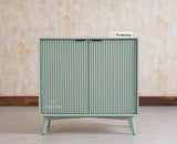 Bengaluru Solid Wood Two Door Cabinet Sideboard - Sideboard - Furniselan Silt Green