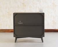 Bengaluru Solid Wood Two Door Cabinet Sideboard - Sideboard - Furniselan-Slate-Grey