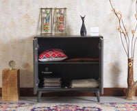 Bengaluru Solid Wood Two Door Cabinet Sideboard - Sideboard - Furniselan-Slate-Grey