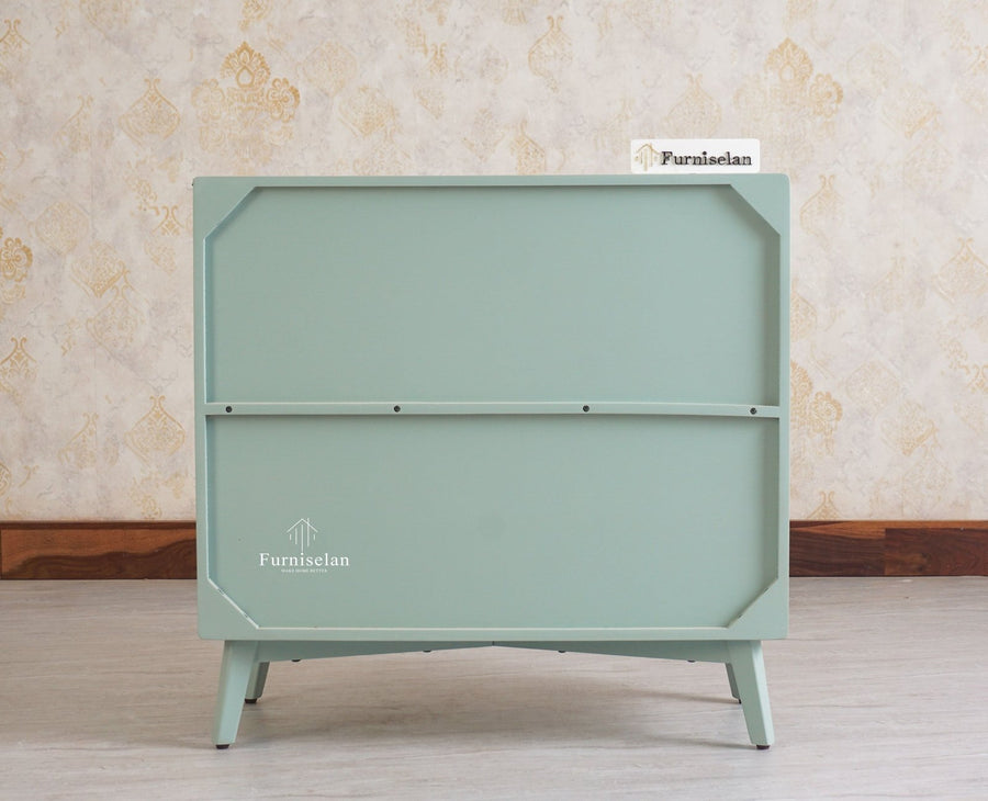Bengaluru Solid Wood Two Door Cabinet Sideboard - Sideboard - Furniselan Silt Green