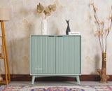 Bengaluru Solid Wood Two Door Cabinet Sideboard - Sideboard - Furniselan Silt Green