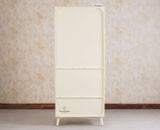 Bengaluru Solid Wood Two Door Wardrobe - Wardrobes & Cabinets - Furniselan - Frosty White
