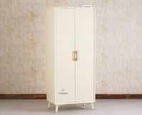 Bengaluru Solid Wood Two Door Wardrobe - Wardrobes & Cabinets - Furniselan
