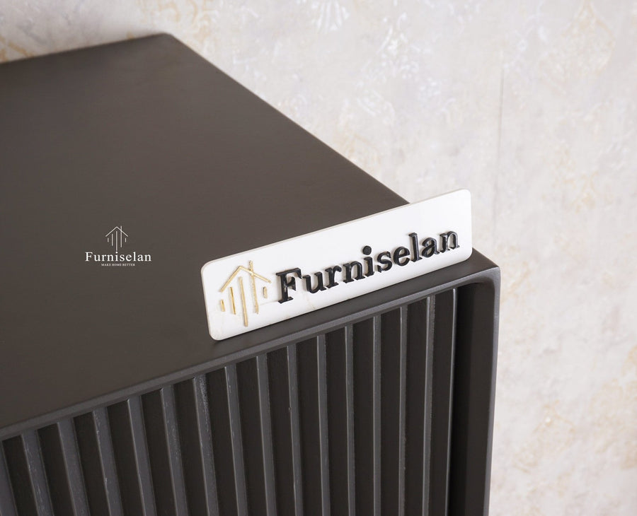 Bengaluru Solid Wood Two Door Wardrobe - Wardrobes & Cabinets - Furniselan - Slate Grey
