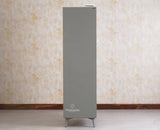 Bengaluru Solid Wood Two Door Wardrobe - Wardrobes & Cabinets - Furniselan - Cool Grey