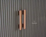 Bengaluru Solid Wood Two Door Wardrobe - Wardrobes & Cabinets - Furniselan - Cool Grey