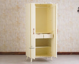 Bengaluru Solid Wood Two Door Wardrobe - Wardrobes & Cabinets - Furniselan - Frosty White
