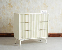 Bengaluru Solid Wood Wide Six Drawer Chest of Drawers Furniselan Frosty White