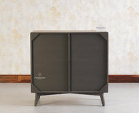Bengaluru Solid Wood Wide Six Drawer Chest of Drawers - Sideboard - Furniselan Slate-Grey