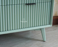 Bengaluru Solid Wood Wide Six Drawer Chest of Drawers - Sideboard - Furniselan