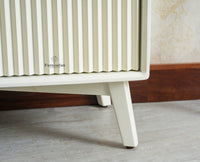 Bengaluru Solid Wood Wide Six Drawer Chest of Drawers Furniselan Frosty White