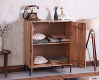 Berlin Wooden Two Door Cabinet - Sideboard - Furniselan Natural Finish