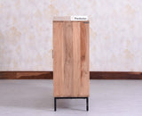 Berlin Wooden Two Door Cabinet - Sideboard - Furniselan Natural Finish