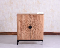 Berlin Wooden Two Door Cabinet - Sideboard - Furniselan Natural Finish
