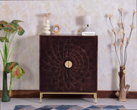 Berlin Wooden Two Door Cabinet - Sideboard - Furniselan Grey Finish