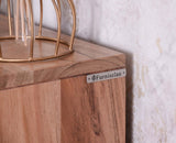 Berlin Wooden Two Door Cabinet - Sideboard - Furniselan Natural Finish
