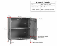 Berlin Wooden Two Door Cabinet - Sideboard - Furniselan