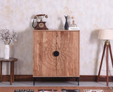 Berlin Wooden Two Door Cabinet - Sideboard - Furniselan Natural Finish