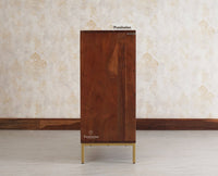 Berlin Wooden Two Door Cabinet Furniselan - Brown-Finish