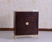 Berlin Wooden Two Door Cabinet - Sideboard - Furniselan Grey Finish