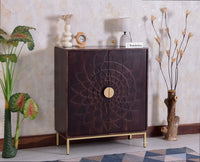 Berlin Wooden Two Door Cabinet - Sideboard - Furniselan Grey Finish