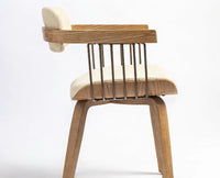 Blonde Wooden Dining Chair – Solid Wood Modern Dining Chair for Home & Restaurant Light Beige