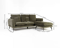 Bloomsbury Reversible Cotton Sofa Furniselan Green