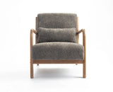 Blue Betty Arm Chair  – Modern Upholstered Dining Chair for Home & Café Grey