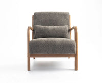 Blue Betty Arm Chair  – Modern Upholstered Dining Chair for Home & Café Grey
